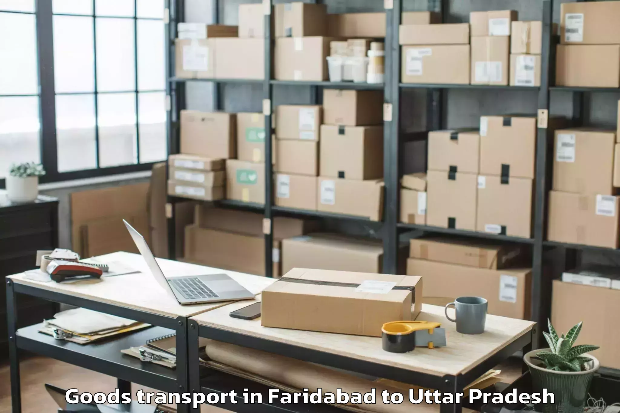 Faridabad to Wave Mall Lucknow Goods Transport Booking